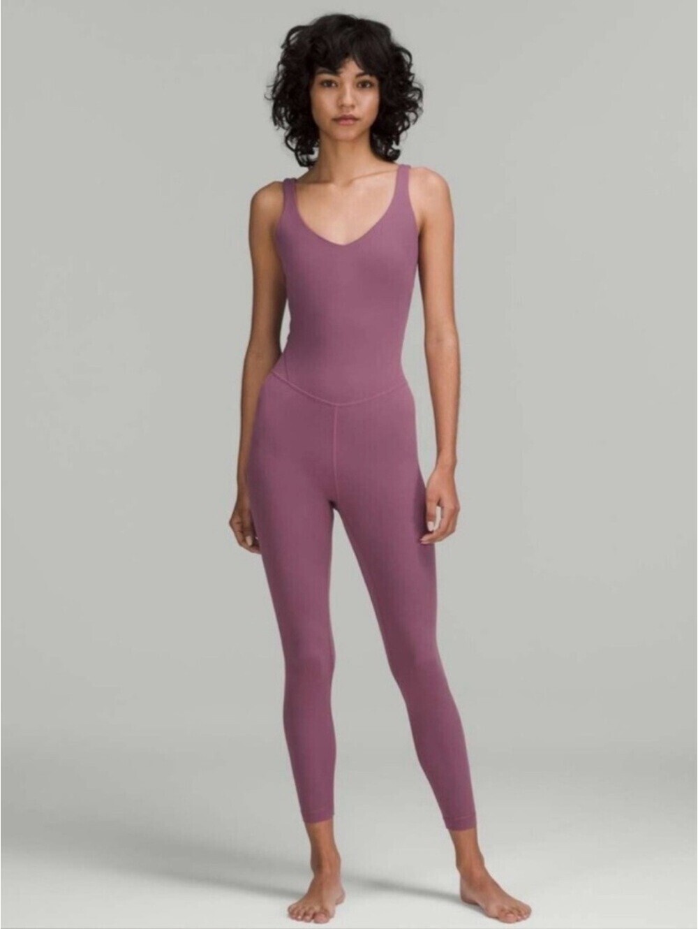 Lululemon Align Bodysuit Catsuit  Violet Nulu Yoga Jumpsuit M - Picture 2 of 6
